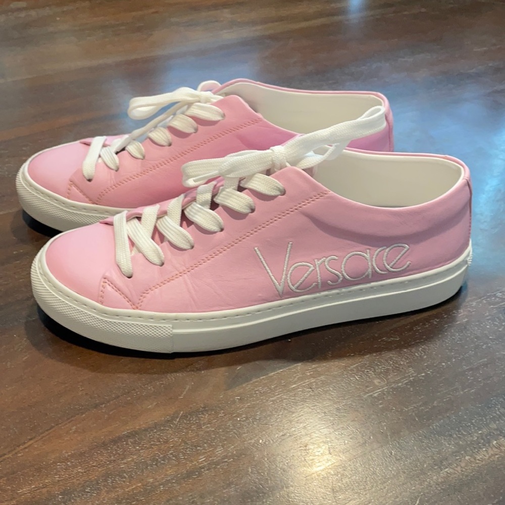 Versace Pink Tennis Shoes